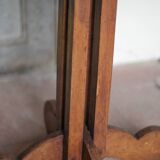 Table bois vintage, table bistrot, guéridon, table ancienne, table d'appoin