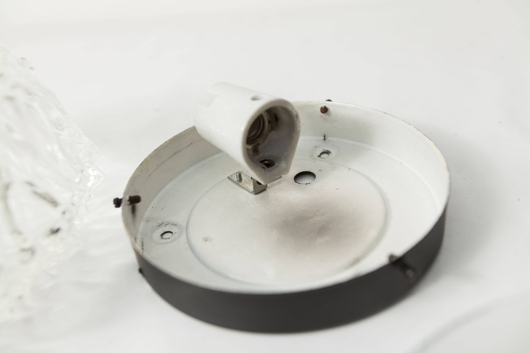 1960s floral round ceiling light