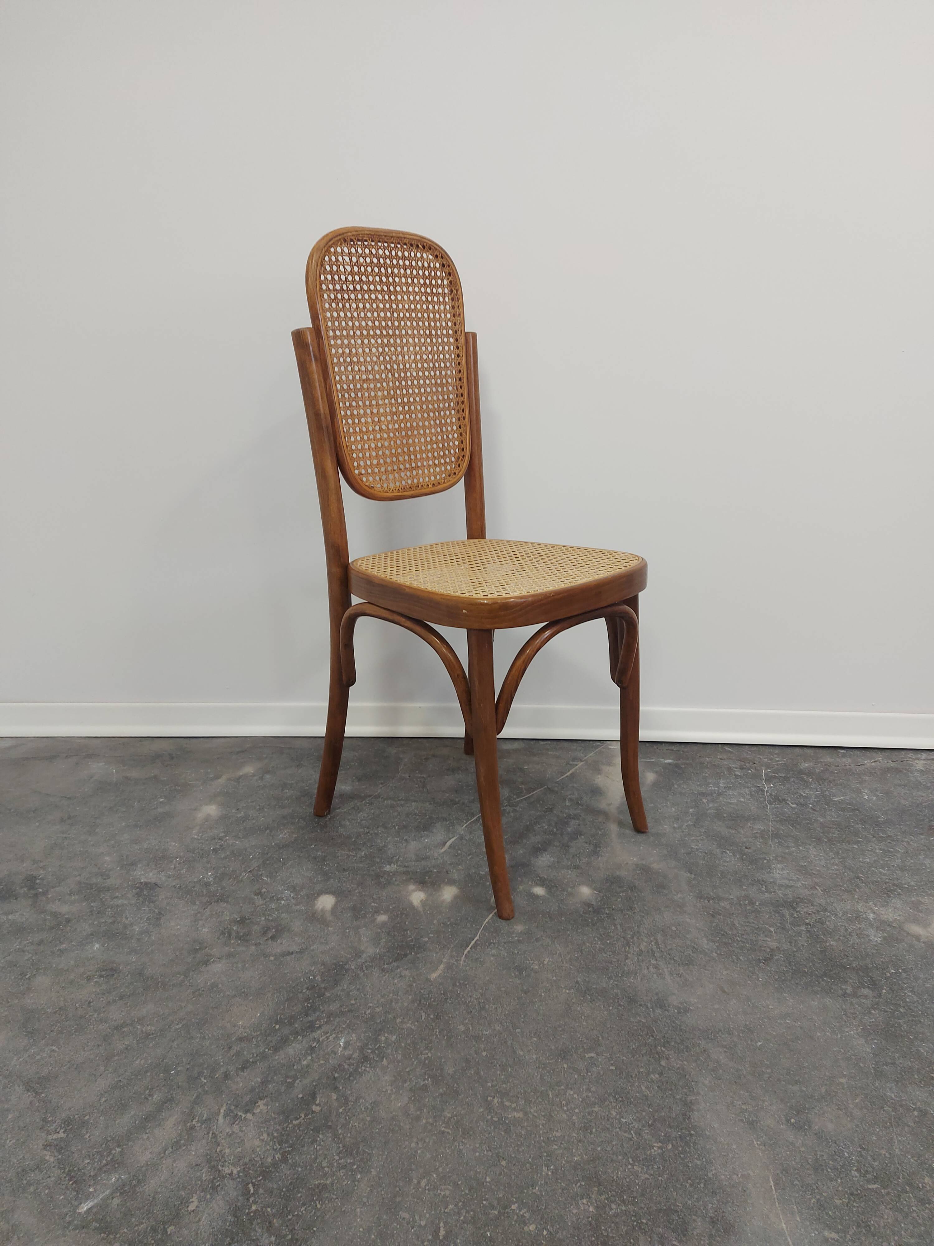 Chair, bentwood cane, 1960s