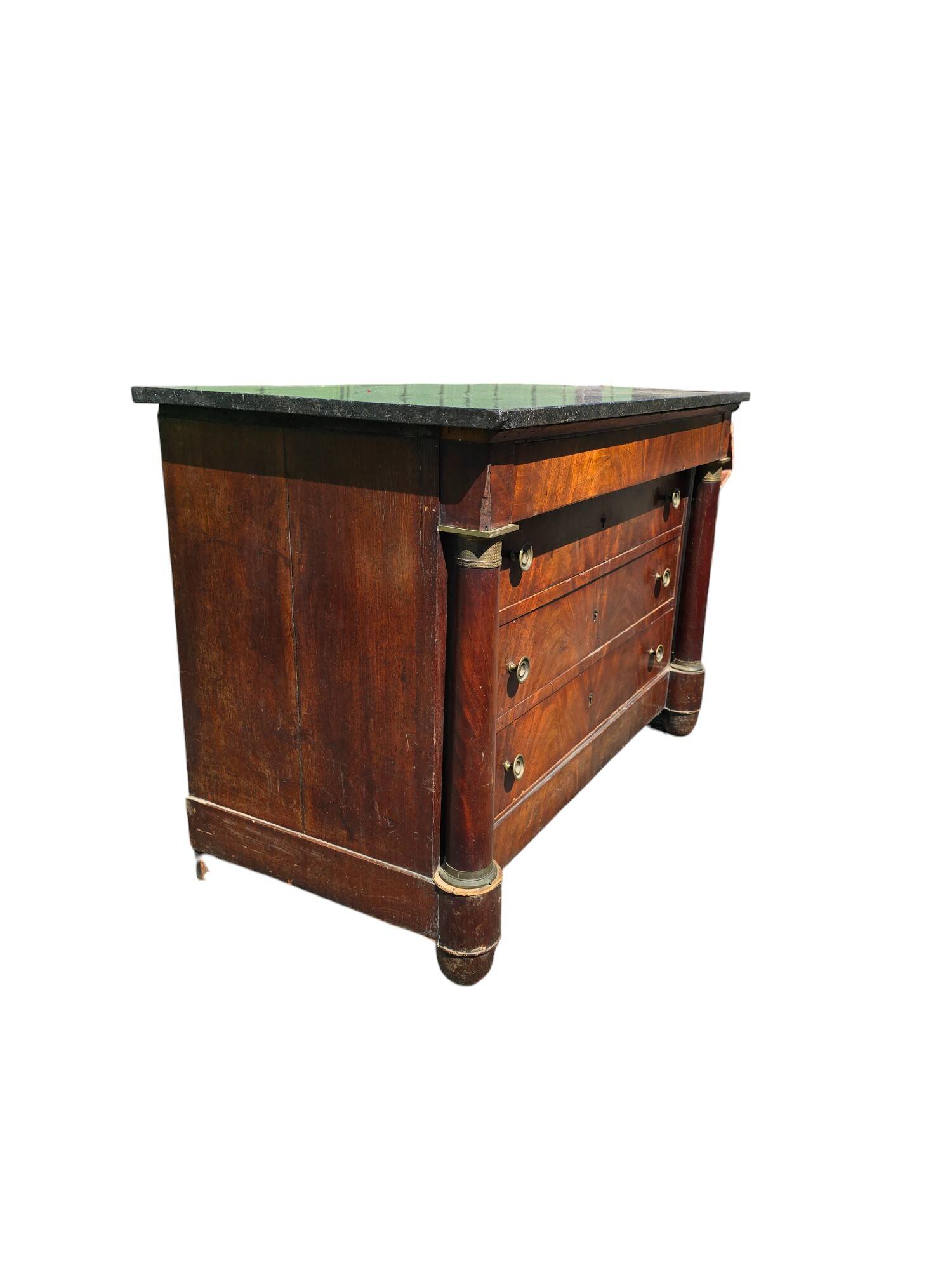 Commode Empire en acajou