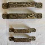 Set of 4 Art Deco handles