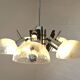 Vintage Mid Century Modern Sputnik Brutalist light Fixture Hanging Lamp