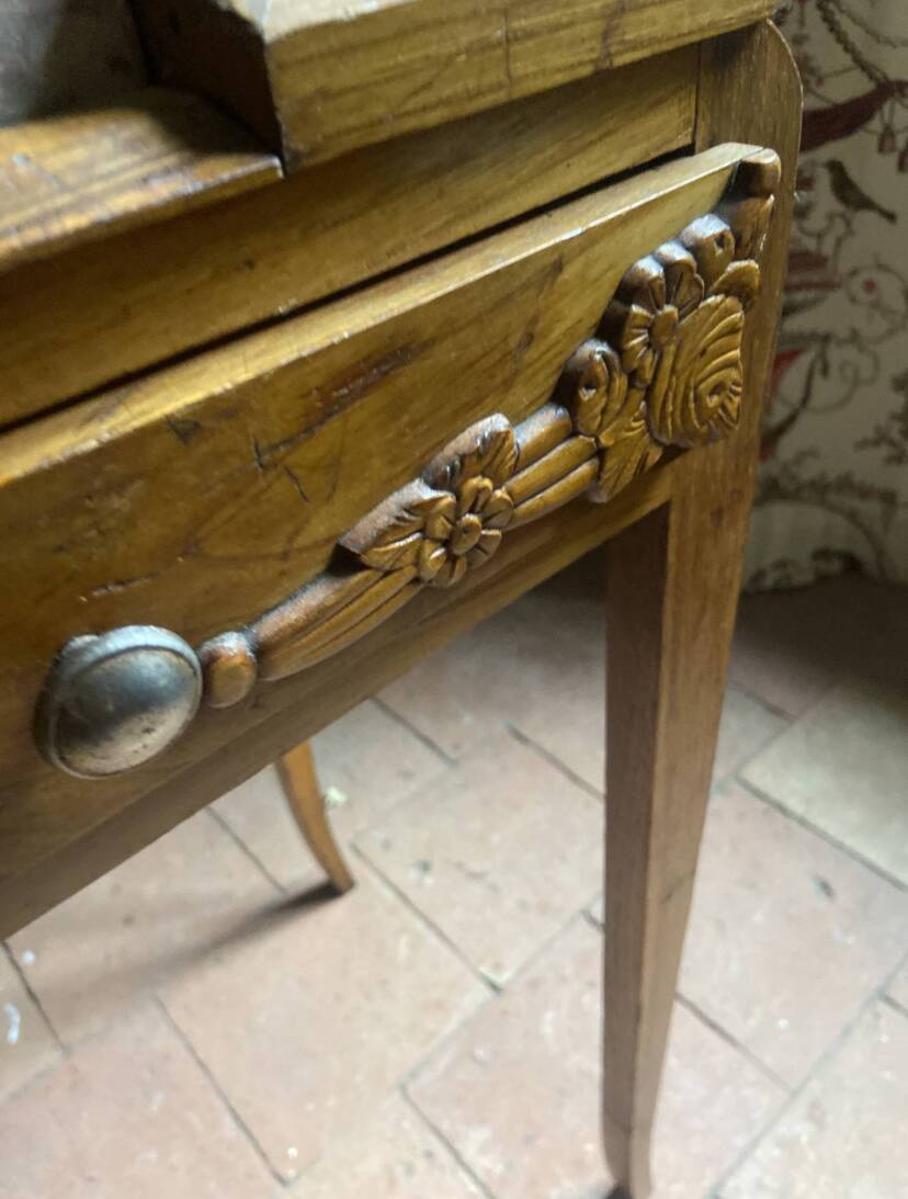 Art Deco dressing table in solid oak