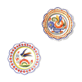 Henriot Quimper pair of decorative plates