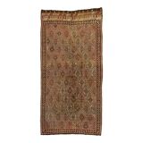 Large Vintage Turkish Kilim Rug 331x165 cm Wool Jajim Kelim