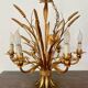 Golden wheat ear chandelier