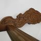 Vintage Savonarola chair with lion head, wood, Italy, 1950s