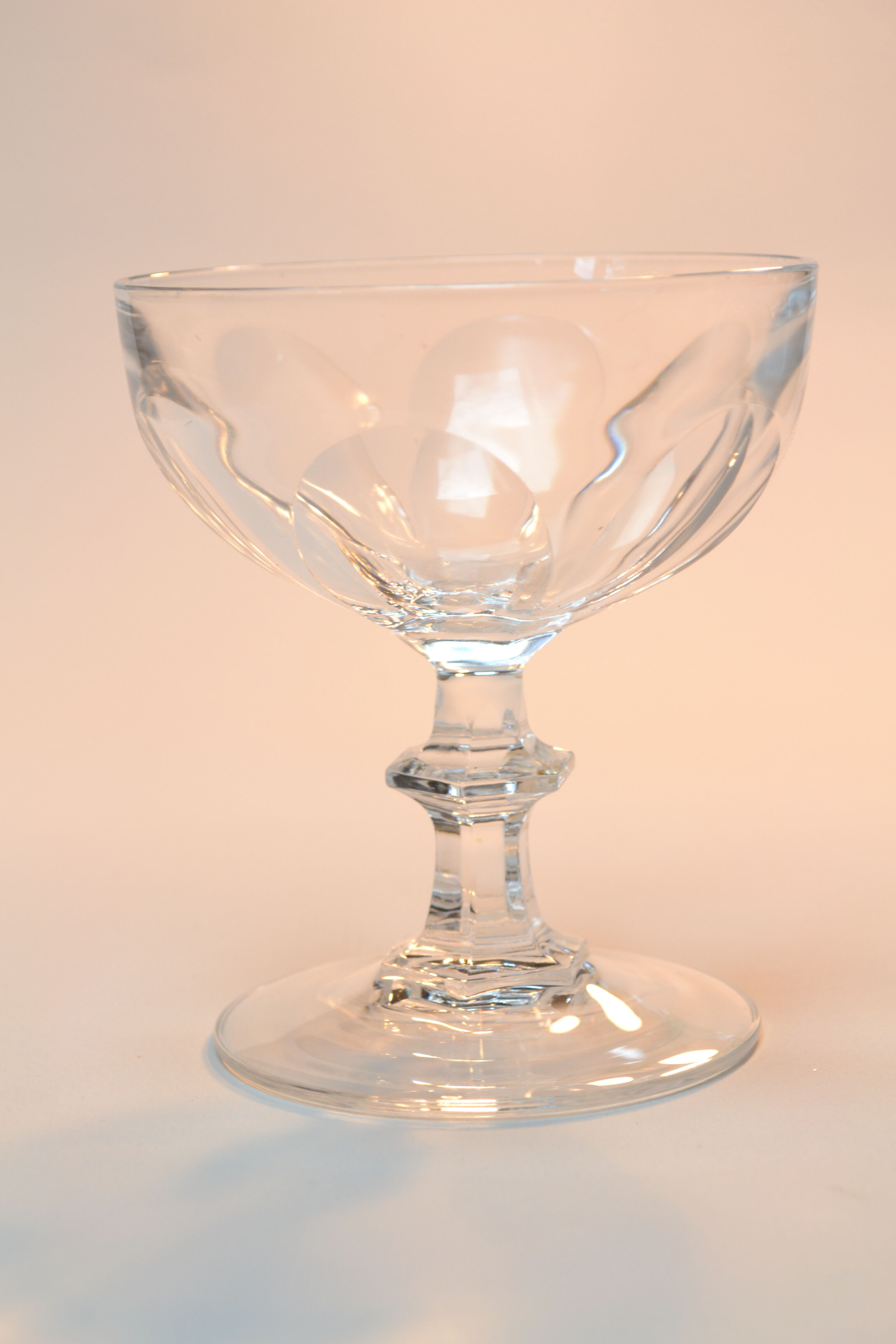 Champagne Crystal Art Deco cuts
