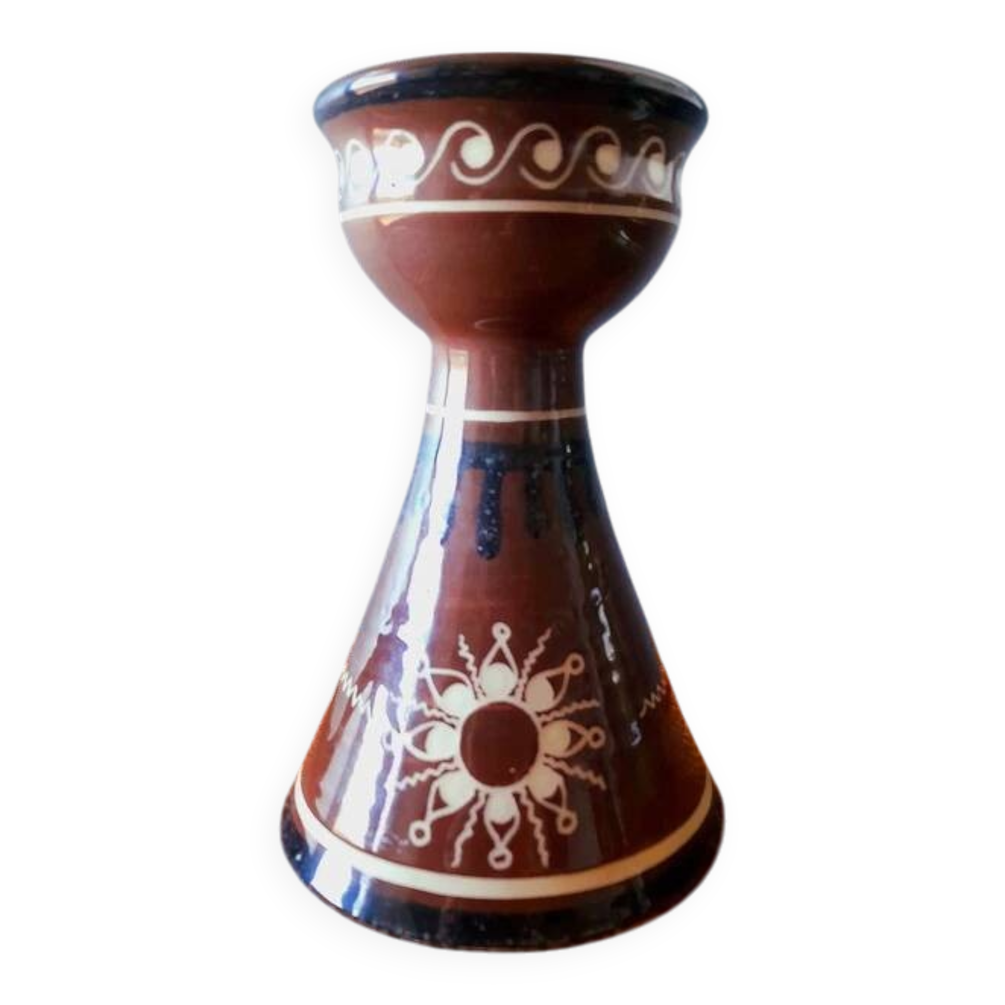 1960s ceramic candlestick