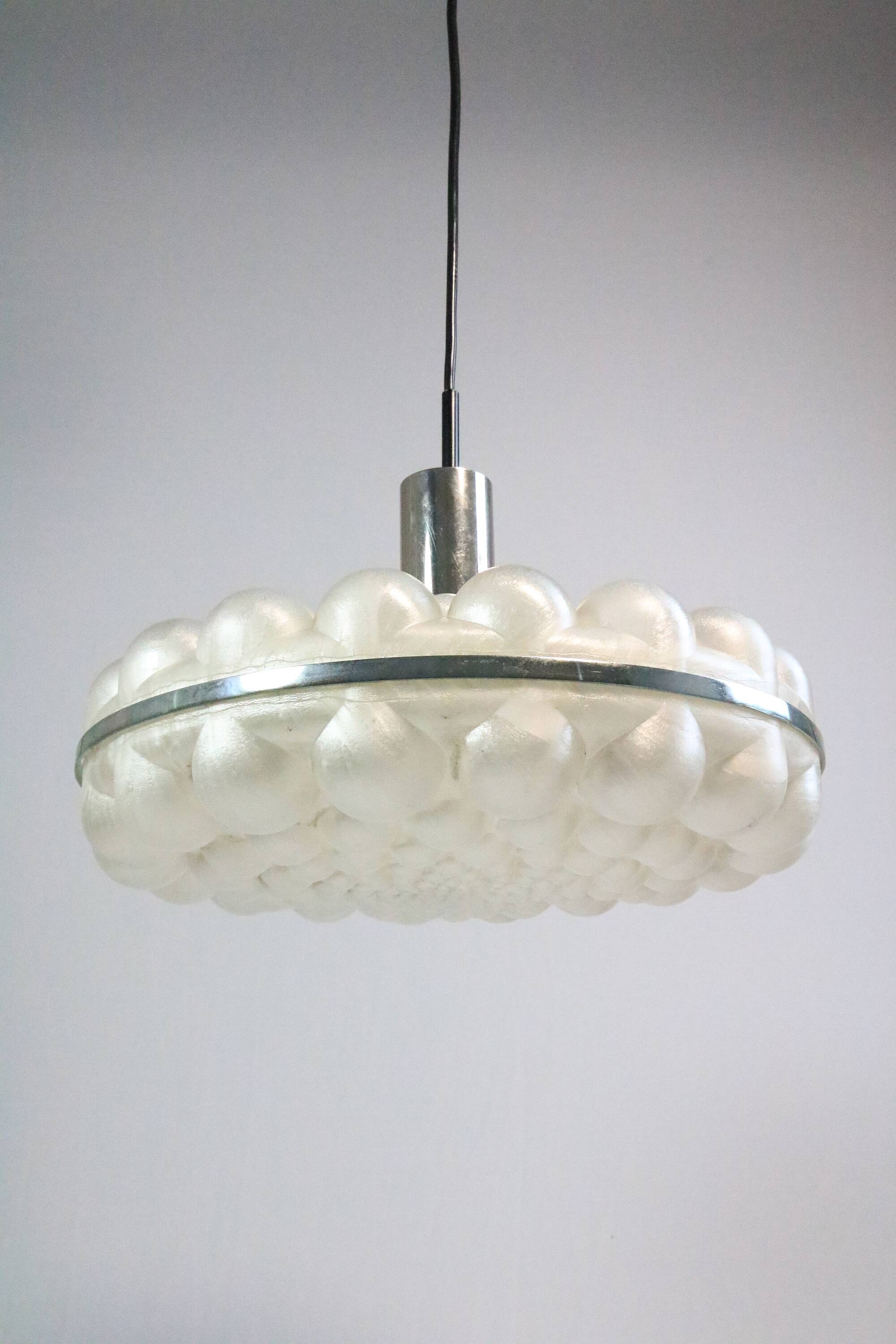 Extraordinary Vintage  Hanging Lamp, Big Bubbles, 1970s