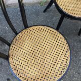 4 Viennese chairs curved wood Tuna blackened wood