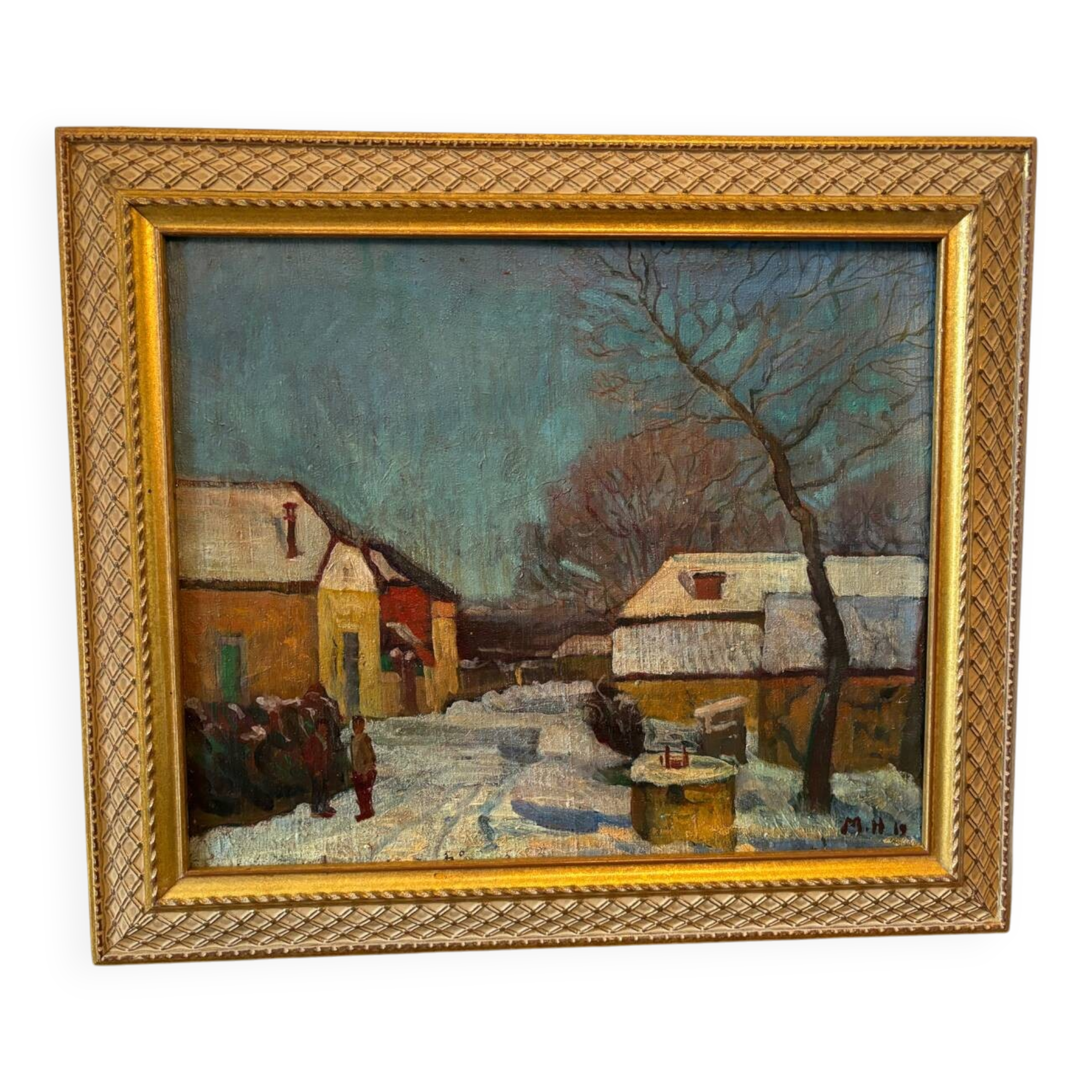 Village under the snow by Melnikov