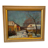 Village under the snow by Melnikov