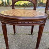 2 caned Louis XVI chairs from the 19th century