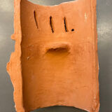 Terracotta sculpture wall light