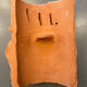 Terracotta sculpture wall light
