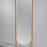 Miroir sur pied en bambou et rotin H:1m80