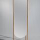 Floor mirror in bamboo and rattan H:1m80