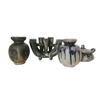 Set of ceramics of Charles Gréber (1853-1935) - Beauvais sandstone