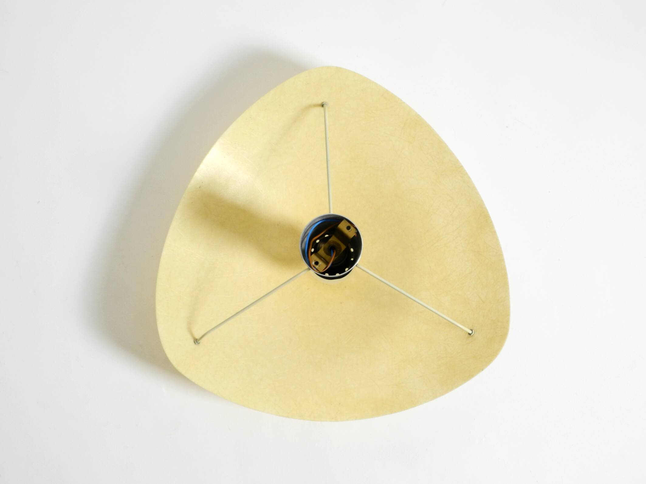 Beautiful, rare mid-century modern fiberglass ceiling lamp