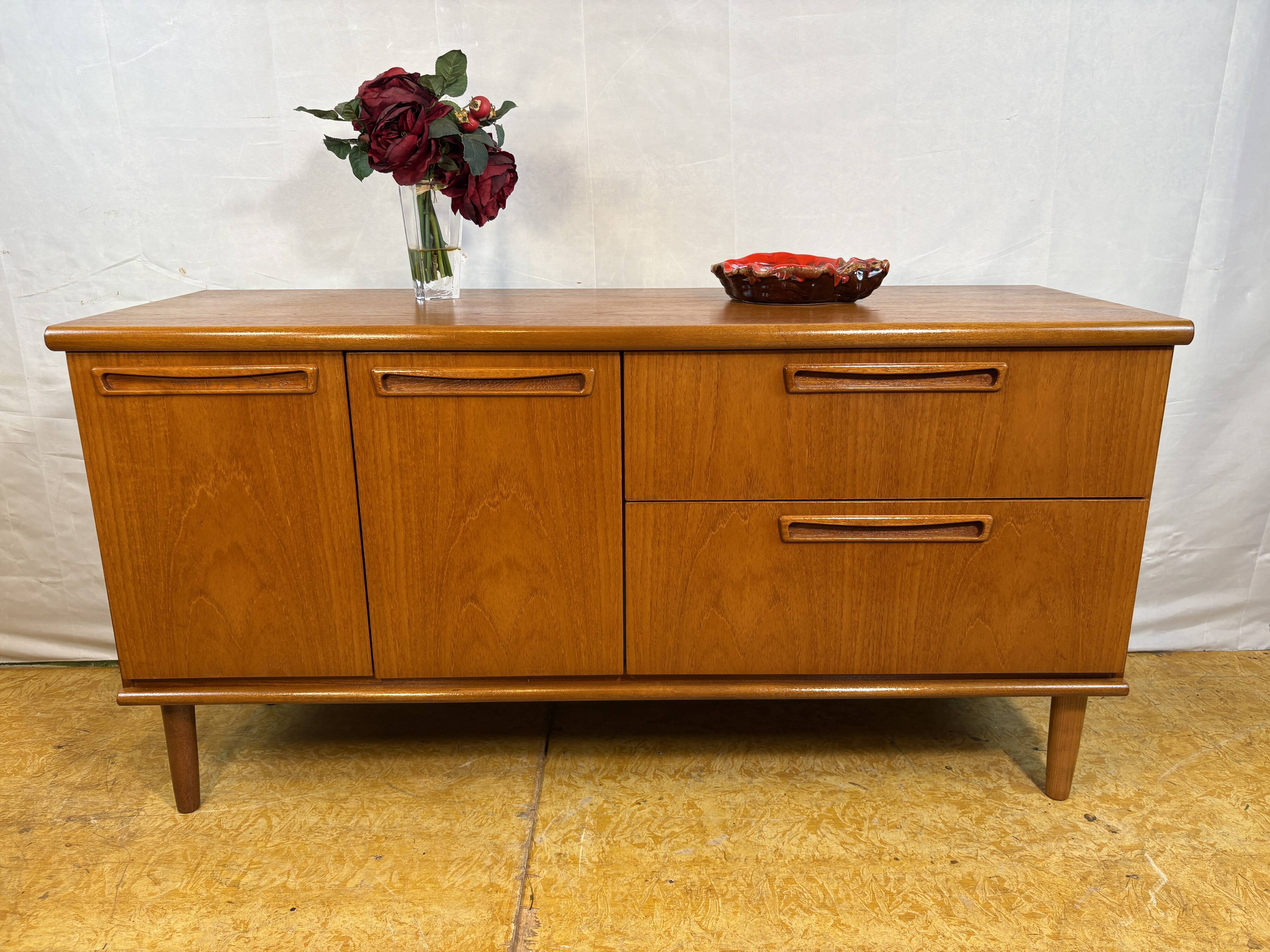 Mid-century retro vintage teak sideboard by Meredew 1960  This elegant teak