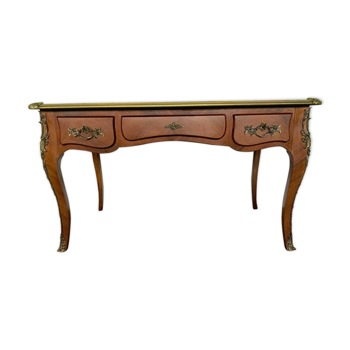 Louis XV-style ceremonial office 20th century red leather top