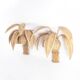 Paire d’appliques « cocotier/palmier » en rotin