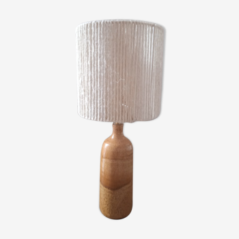 Ceramic lamp and rope lampshade