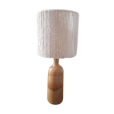 Ceramic lamp and rope lampshade