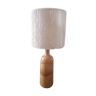 Ceramic lamp and rope lampshade