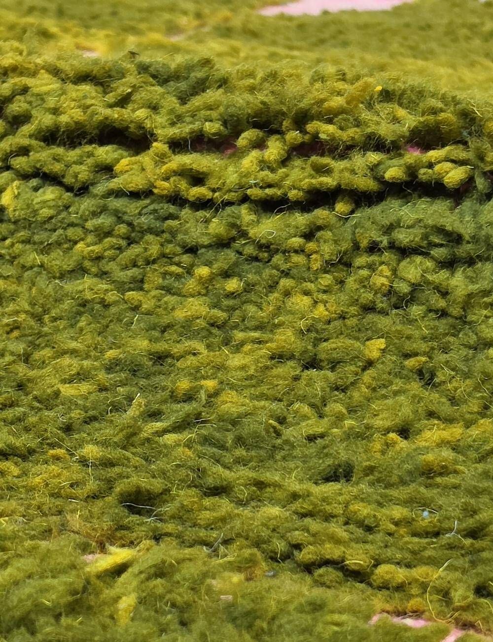 Tapis Vert Contemporain - 310 x 250 cm