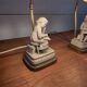Pair of Louis XVI style bedside lamps, late 19th century
