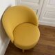 Fauteuil crapaud jaune moutarde habitat