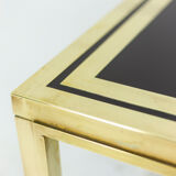 House Iiwans pair of pieces of sofa in gilded brass, 1970s