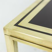 House Iiwans pair of pieces of sofa in gilded brass, 1970s