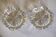 Lot de 2 cendriers / vide poches en cristal de Reims