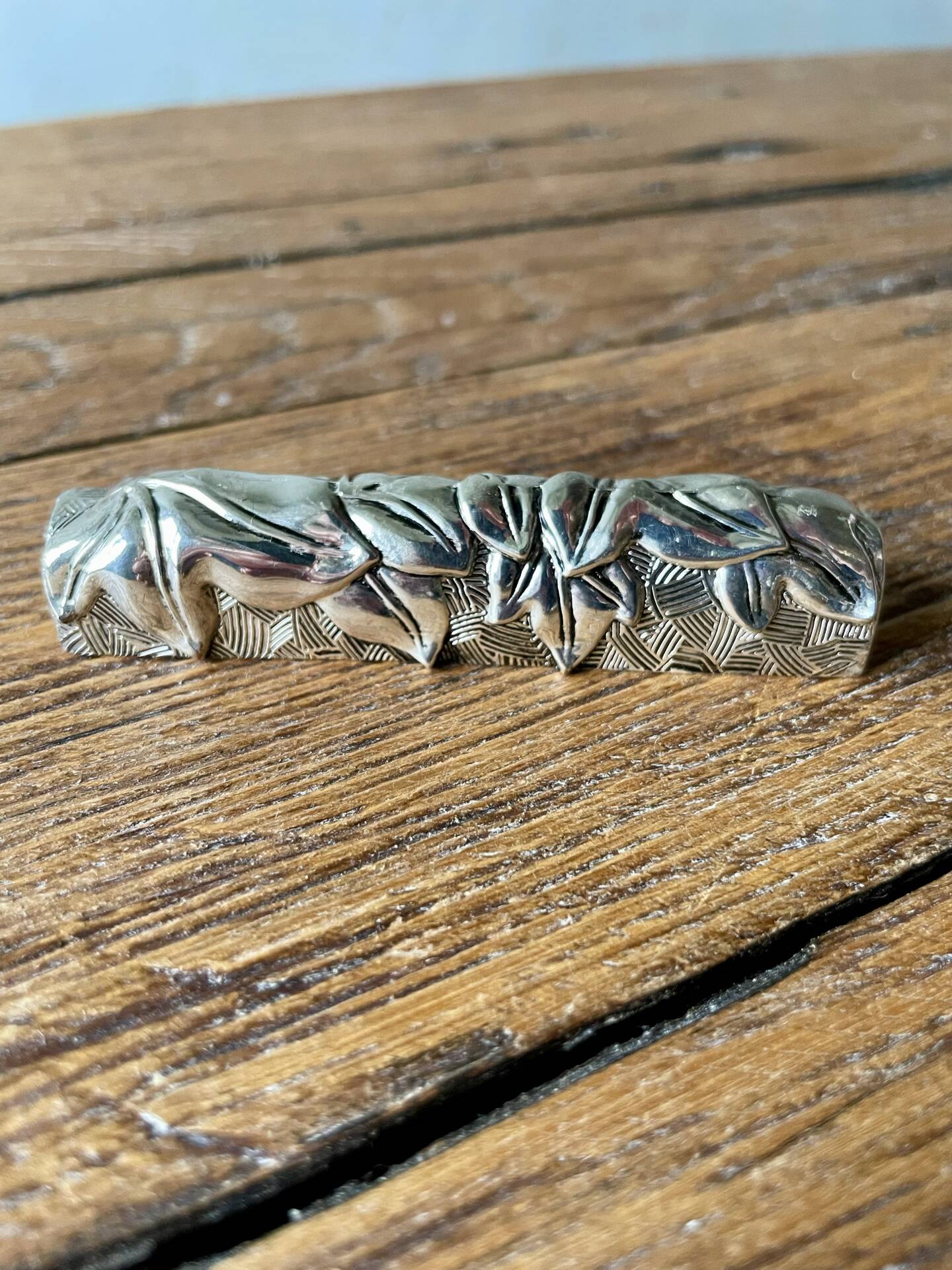 6 silver metal knife rests SILEA vintage