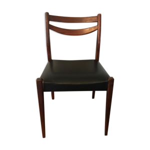 Chaise en bois et skai