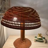 Vintage rattan lamp