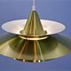 Danish hanging lamp in brass, 1970s
