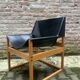 Chaise Canto en cuir sellier Rainer Schell pour Schlapp Vintage