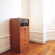 Small metier furniture chest of drawers with display case