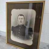 Old military photo soldier in uniform 156th Infantry Regiment WW1