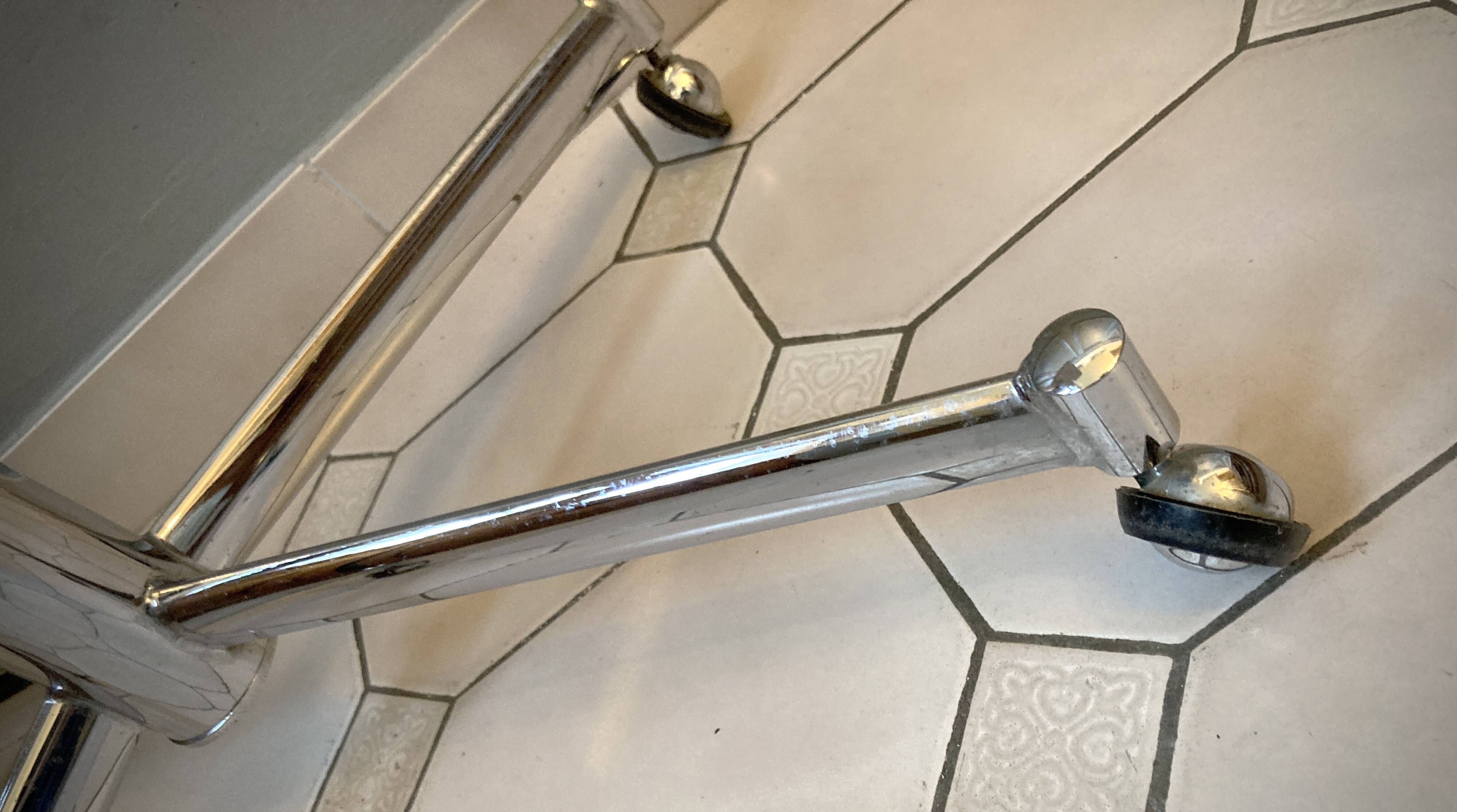 Side furniture with chrome wheels from the 60s