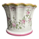 Saint Clément, cache-pot en céramique décor floral XXème