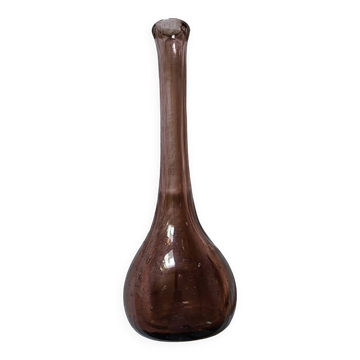 Soliflor verre bullé soufflé bouche