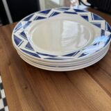5 assiettes plates Badonvillers