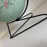 Vintage 1960 globe terrestrial world map Girard Barrère - 33 cm