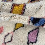 New Moroccan Berber rug M'rirt – 200x300 cm – Multicolored diamonds