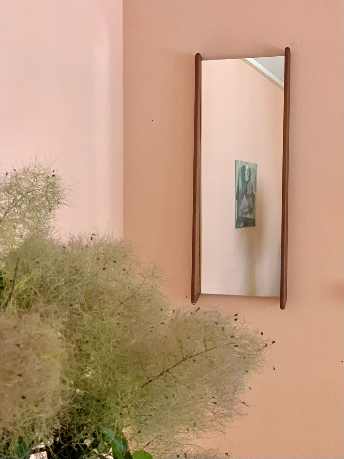 Danish teak mirror by Kai Kristiansen for Kjersgaard 1960s